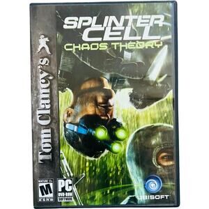 Tom Clancy's Splinter Cell Chaos Theory PC Video Game 2005 Complete Manual VG+